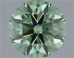 Picture of Lab Grown Diamond 2.04 Carats, Round with Excellent Cut, Fancy Vivid Green Color, VVS2 Clarity and Certified by IGI