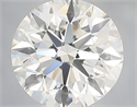 Natural Diamond 0.90 Carats, Round with Excellent Cut, F Color, VVS2 Clarity and Certified by IGI