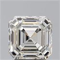Natural Diamond 3.23 Carats, Asscher with  Cut, J Color, VVS1 Clarity and Certified by GIA