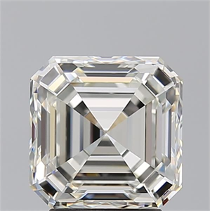 Picture of Natural Diamond 3.23 Carats, Asscher with  Cut, J Color, VVS1 Clarity and Certified by GIA