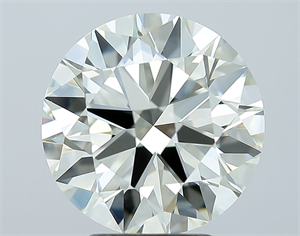 Picture of Natural Diamond 3.81 Carats, Round with Excellent Cut, J Color, VS1 Clarity and Certified by IGI