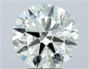 Natural Diamond 3.81 Carats, Round with Excellent Cut, J Color, VS1 Clarity and Certified by IGI