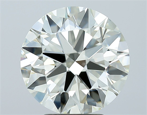 Picture of Natural Diamond 3.81 Carats, Round with Excellent Cut, J Color, VS1 Clarity and Certified by IGI