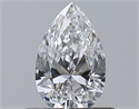 Diamante Natural 0.46 quilates, De pera , Color D, claridad VS1 y certificado GIA