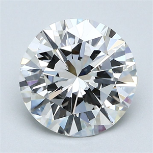 Picture of Natural Diamond 1.51 Carats, Round with Very Good Cut, G Color, VS2 Clarity and Certified by GIA