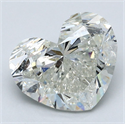 Natural Diamond 3.90 Carats, Heart with  Cut, J Color, SI2 Clarity and Certified by GIA
