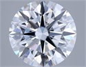Lab Grown Diamond 2.55 Carats, Round with Excellent Cut, E Color, VVS1 Clarity and Certified by GIA