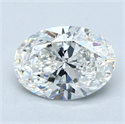 Natural Diamond 1.92 Carats, Oval with  Cut, F Color, VS1 Clarity and Certified by GIA
