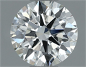 Natural Diamond 0.71 Carats, Round with Excellent Cut, H Color, SI1 Clarity and Certified by GIA