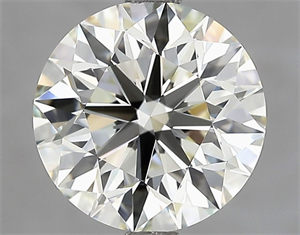 Foto Diamante Natural 2.54 quilates, Redondo , Color K, claridad IF y certificado HRD de