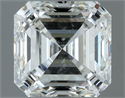 Natural Diamond 1.02 Carats, Asscher with  Cut, H Color, SI1 Clarity and Certified by IGI