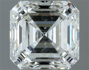 Picture of Natural Diamond 1.02 Carats, Asscher with  Cut, H Color, SI1 Clarity and Certified by IGI