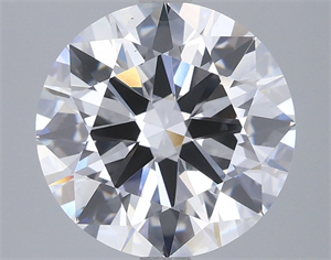 Picture of Lab Grown Diamond 4.01 Carats, Round with Ideal Cut, E Color, VS1 Clarity and Certified by IGI