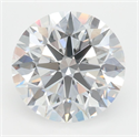 Lab Grown Diamond 3.07 Carats, Round with Excellent Cut, D Color, VVS2 Clarity and Certified by GIA