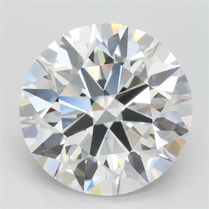 Picture of Lab Grown Diamond 2.72 Carats, Round with Ideal Cut, D Color, IF Clarity and Certified by IGI