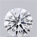 Lab Grown Diamond 1.03 Carats, Round with Ideal Cut, D Color, VVS2 Clarity and Certified by IGI