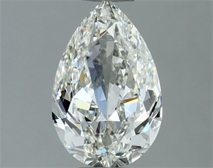 Picture of Natural Diamond 1.02 Carats, Pear with  Cut, H Color, VVS1 Clarity and Certified by IGI