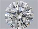 Natural Diamond 2.01 Carats, Round with Excellent Cut, F Color, VVS2 Clarity and Certified by GIA
