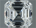 Natural Diamond 1.00 Carats, Asscher with  Cut, H Color, VS2 Clarity and Certified by IGI