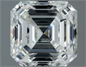 Natural Diamond 1.00 Carats, Asscher with  Cut, H Color, VS2 Clarity and Certified by IGI
