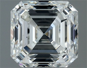 Picture of Natural Diamond 1.00 Carats, Asscher with  Cut, H Color, VS2 Clarity and Certified by IGI