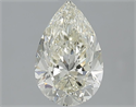 Natural Diamond 1.50 Carats, Pear with  Cut, J Color, IF Clarity and Certified by IGI