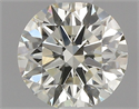 Natural Diamond 0.50 Carats, Round with Excellent Cut, K Color, VVS2 Clarity and Certified by GIA