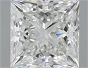 Diamante Natural 1.52 quilates, Princesa , Color F, claridad VVS1 y certificado IGI