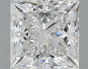 Picture of Natural Diamond 1.52 Carats, Princess with  Cut, F Color, VVS1 Clarity and Certified by IGI