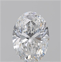 Natural Diamond 0.90 Carats, Oval with  Cut, E Color, SI2 Clarity and Certified by GIA