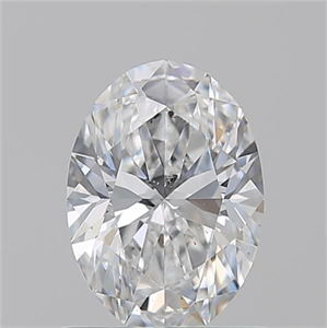 Picture of Natural Diamond 0.90 Carats, Oval with  Cut, E Color, SI2 Clarity and Certified by GIA