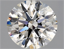 Natural Diamond 0.80 Carats, Round with Excellent Cut, I Color, IF Clarity and Certified by GIA