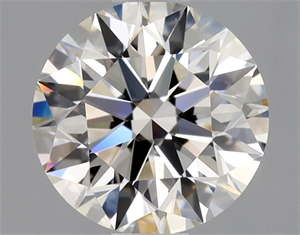 Picture of Natural Diamond 0.80 Carats, Round with Excellent Cut, I Color, IF Clarity and Certified by GIA