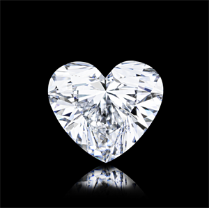 Picture of Natural Diamond 5.02 Carats, Heart with  Cut, D Color, VVS1 Clarity and Certified by GIA