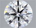 Lab Grown Diamond 1.78 Carats, Round with Ideal Cut, D Color, FL Clarity and Certified by IGI