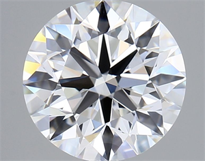 Picture of Lab Grown Diamond 1.78 Carats, Round with Ideal Cut, D Color, FL Clarity and Certified by IGI