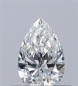 Foto Diamante Natural 0.33 quilates, De pera , Color F, claridad VVS2 y certificado GIA de