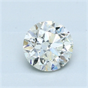 Diamante Natural 1.01 quilates, Redondo , Color K, claridad SI2 y certificado GIA
