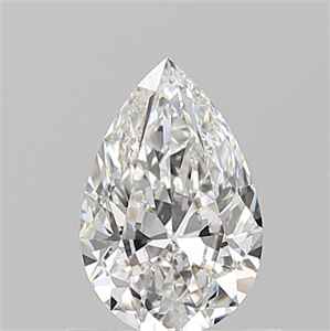 Picture of Natural Diamond 0.72 Carats, Pear with  Cut, F Color, VVS1 Clarity and Certified by GIA