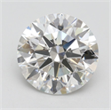 Lab Grown Diamond 2.54 Carats, Round with Ideal Cut, G Color, VS1 Clarity and Certified by IGI
