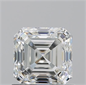 Natural Diamond 1.01 Carats, Asscher with  Cut, G Color, VVS2 Clarity and Certified by IGI