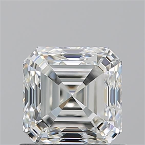 Picture of Natural Diamond 1.01 Carats, Asscher with  Cut, G Color, VVS2 Clarity and Certified by IGI
