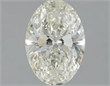 Natural Diamond 1.30 Carats, Oval with  Cut, J Color, SI1 Clarity and Certified by IGI