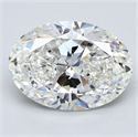 Diamante Natural 3.50 quilates, Ovalado , Color G, claridad VVS2 y certificado GIA