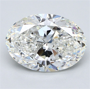 Foto Diamante Natural 3.50 quilates, Ovalado , Color G, claridad VVS2 y certificado GIA de