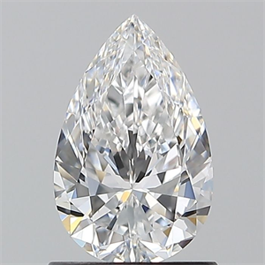 Picture of Natural Diamond 1.01 Carats, Pear with  Cut, E Color, VVS1 Clarity and Certified by GIA
