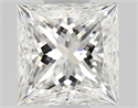 Natural Diamond 0.51 Carats, Princess with  Cut, F Color, VS2 Clarity and Certified by GIA
