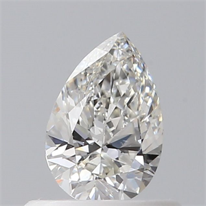 Picture of Natural Diamond 0.43 Carats, Pear with  Cut, H Color, SI1 Clarity and Certified by GIA