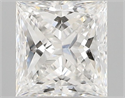 Natural Diamond 0.30 Carats, Princess with  Cut, F Color, VVS1 Clarity and Certified by GIA