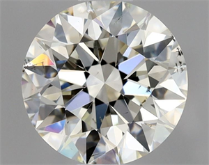 Picture of Natural Diamond 0.80 Carats, Round with Excellent Cut, K Color, SI2 Clarity and Certified by GIA